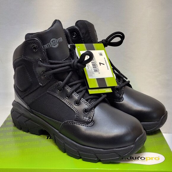 Interceptor Litefast Tactical Boots Womens Size 7 Zippered 6" Shaft Soft Toe NIB - Picture 3 of 9